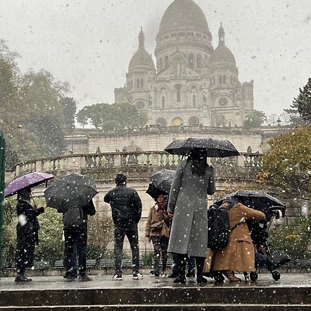 パリMontmartre Joli 2 Pieces Au Pied Du Sacre Coeurアパートメント エクステリア 写真